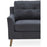 Vida Living Olten Charcoal Fabric Armchair - The Furniture Mega Store 