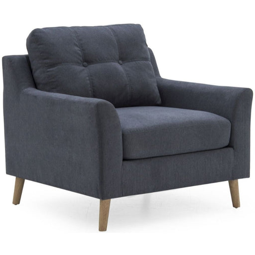 Vida Living Olten Charcoal Fabric Armchair - The Furniture Mega Store 