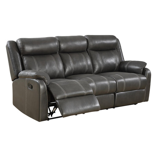 Leeds 3 Seater Recliner Sofa & 2 Armchairs Set - Gun Metal Grey - The Furniture Mega Store 