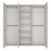 Angelica 3 Door Wardrobe - White Oak - The Furniture Mega Store 