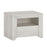 Angelica 1 Drawer Bedside Cabinet - White Oak - The Furniture Mega Store 