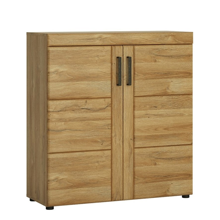 Grandson Oak 2 door shoe cabinet - The Furniture Mega Store 