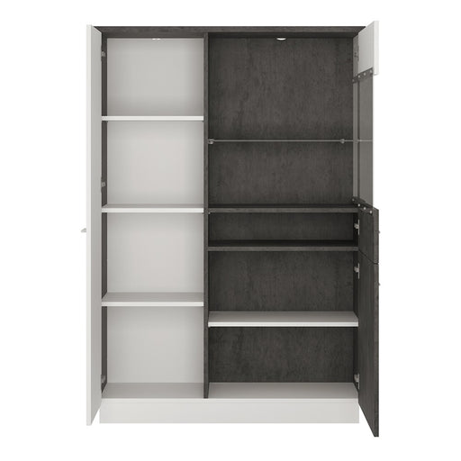 Stretto Low display cabinet (RH) - The Furniture Mega Store 