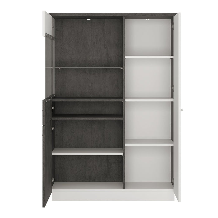 Stretto Low display cabinet (LH) - The Furniture Mega Store 