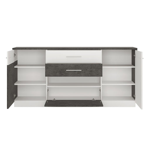 Stretto 2 door 2 drawer 1 compartment sideboard - The Furniture Mega Store 