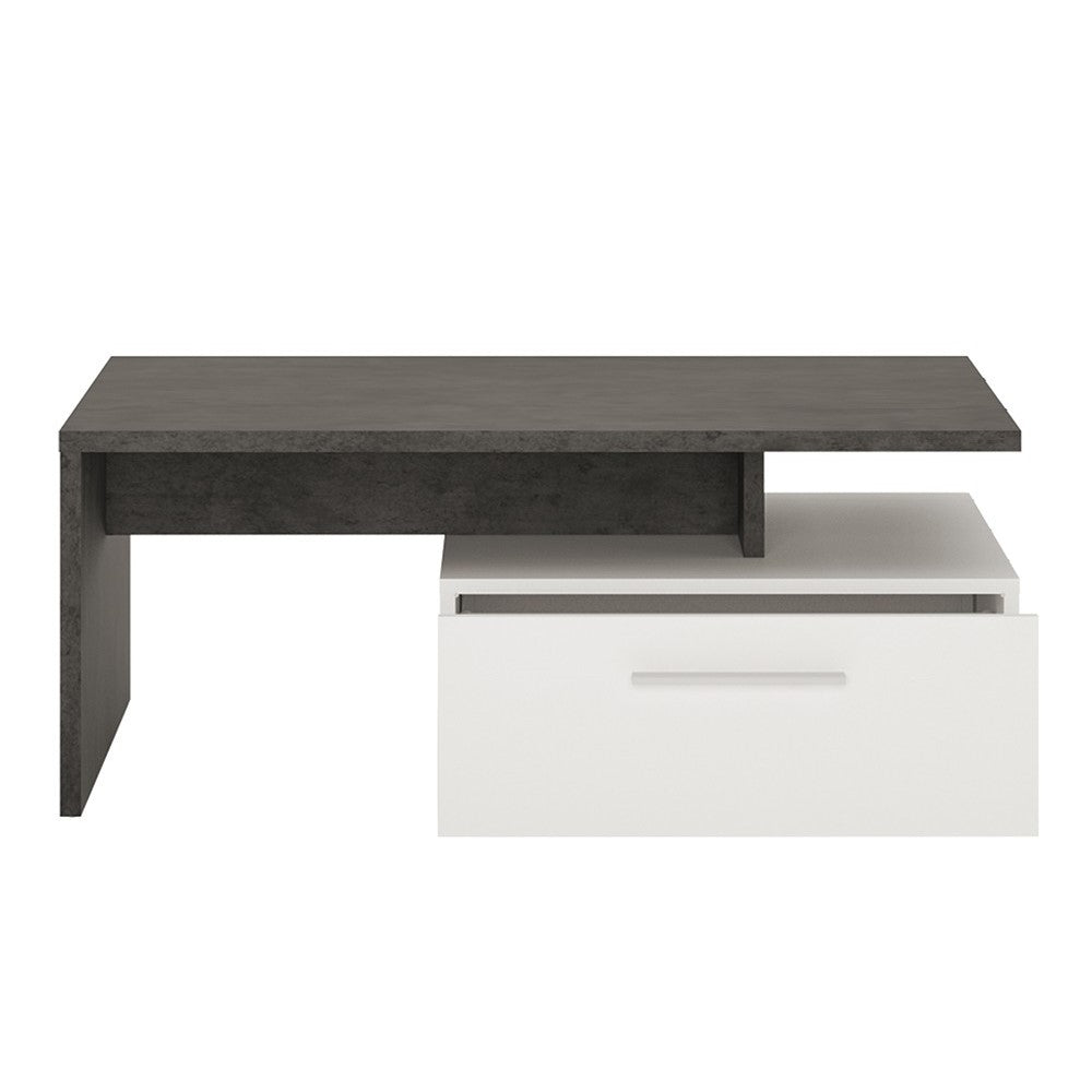 Stretto 2 drawer coffee table - The Furniture Mega Store 