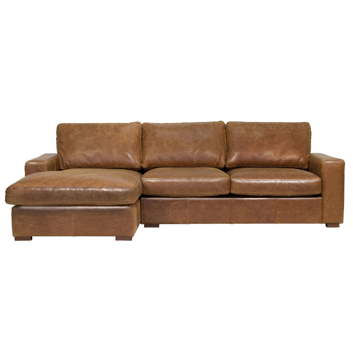 Sloan Vintage Leather Sofa & Chair Collection - Choice Of Leathers & Feet - The Furniture Mega Store 