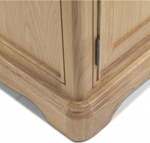 Cannes Natural Oak 2 Drawer Console Table - The Furniture Mega Store 