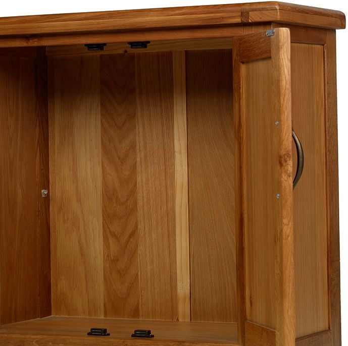 Earlswood Oak Petite Hall Cupboard - The Furniture Mega Store 