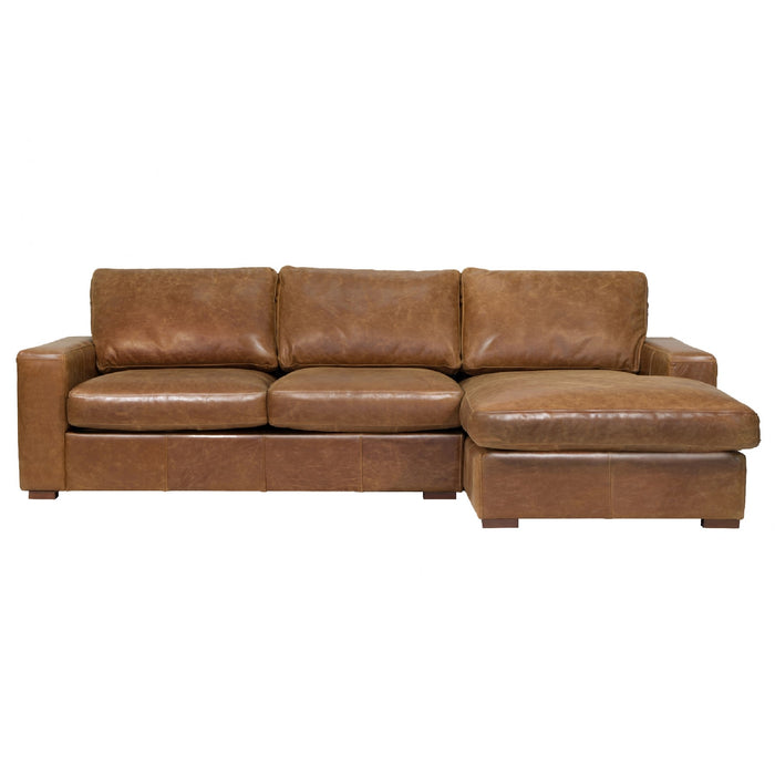 Sloan Vintage Leather Sofa & Chair Collection - Choice Of Leathers & Feet - The Furniture Mega Store 