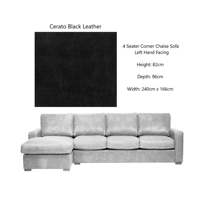 Chatsworth Vintage Leather Sofa & Chair Collection - Choice Of Leathers & Feet - The Furniture Mega Store 