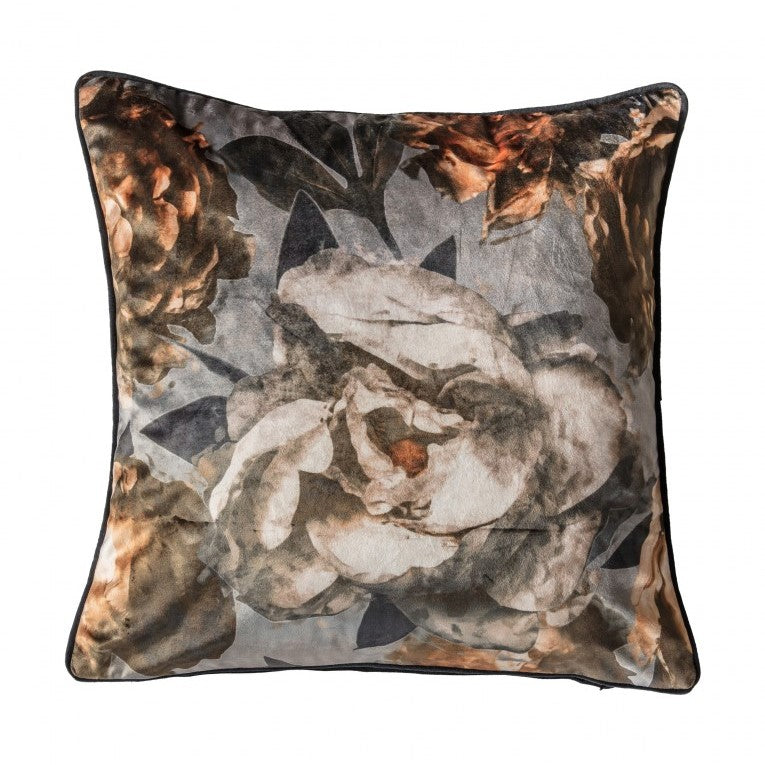 Vintage Peony Cushion Mink 45 X 45cm - The Furniture Mega Store 