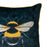 Emerald Green Velvet Bee Cushion 45 X 45cm - The Furniture Mega Store 