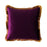 Plum Ombre Fringe Velvet Cushion 45 X 45cm - The Furniture Mega Store 