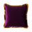 Plum Ombre Fringe Velvet Cushion 45 X 45cm - The Furniture Mega Store 