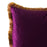 Plum Ombre Fringe Velvet Cushion 45 X 45cm - The Furniture Mega Store 