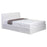 Fusion Small Double 4ft Storage Bed - White Faux Leather - The Furniture Mega Store 