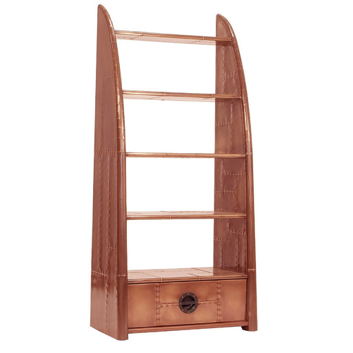 Avaitor Wing Bookcase - Vintage Copper - The Furniture Mega Store 