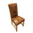 Ford Patchwork Vintage Leather Dining Chair - Choice Of Leather & Wood Finish - The Furniture Mega Store 