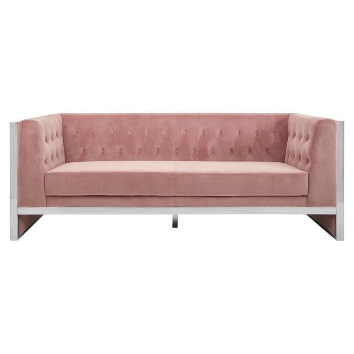 Vogue 3 Seater Velvet Sofa - Choice Of Colours - The Furniture Mega Store 