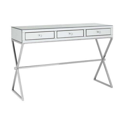 Gianna Mirrored 3 Drawer Console Table - The Furniture Mega Store 