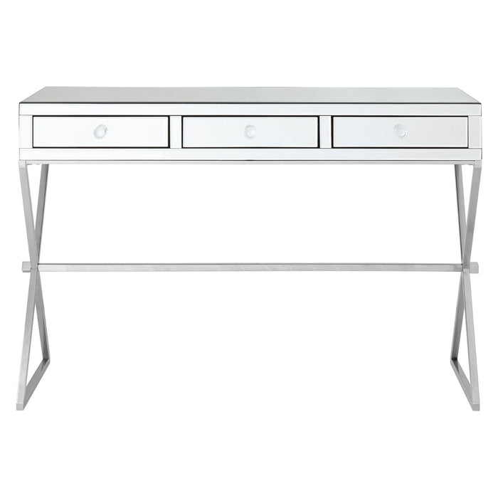 Gianna Mirrored 3 Drawer Console Table - The Furniture Mega Store 