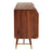 Kenso Walnut Wood & Brass Finish Sideboard - The Furniture Mega Store 