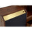 Kenso Walnut Wood & Brass Finish Sideboard - The Furniture Mega Store 