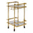 Vita Agate & Gold Finish Drinks Trolley - The Furniture Mega Store 