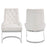 Zelda Leather & Chrome Dining Chairs - Set Of 2 -Choice Of Colours - The Furniture Mega Store 