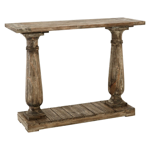 Lovina Pillar Console Table - The Furniture Mega Store 