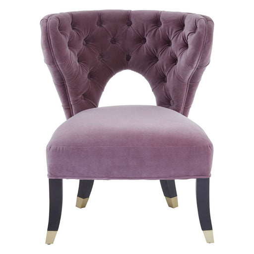 Villi Button Tufted Accent Chair - Lilac - The Furniture Mega Store 