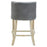 Hevea Bar Stool - Grey Leather - The Furniture Mega Store 