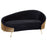 Manhattan Leopard Print & Black Velvet With Gold Legs Chaise Lounge - The Furniture Mega Store 