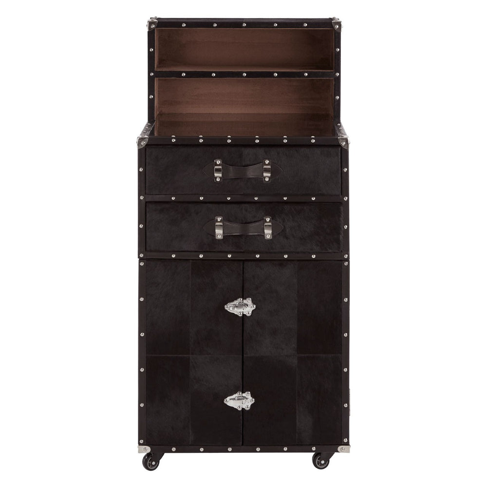Kensington Leather Bar Cabinet - The Furniture Mega Store 