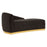 Batix Black Velvet Left Arm Chaise Longue - The Furniture Mega Store 