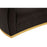 Batix Black Velvet Left Arm Chaise Longue - The Furniture Mega Store 