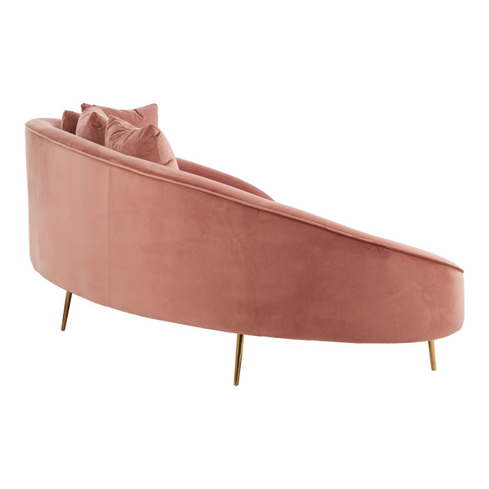 Osdin Curved Velvet Sofa Collection - Choice Of Colours - The Furniture Mega Store 