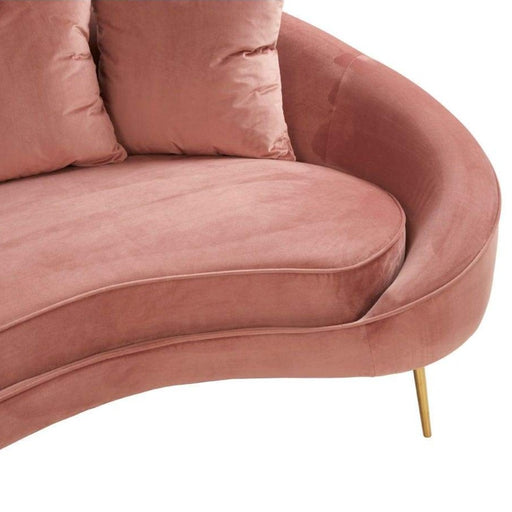 Osdin Curved Velvet Sofa Collection - Choice Of Colours - The Furniture Mega Store 