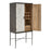 Esmae Metallic Toned Cocktail Cabinet - The Furniture Mega Store 
