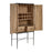 Esmae Metallic Toned Cocktail Cabinet - The Furniture Mega Store 