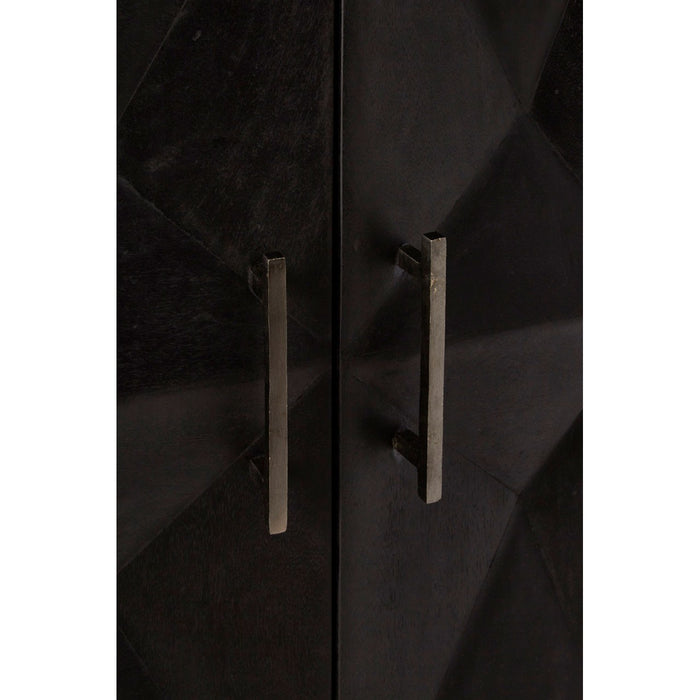 Sabari Hand Crafted Mango Wood Cabinet - The Furniture Mega Store 