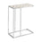 Vita White & Silver Agate Side Table - The Furniture Mega Store 