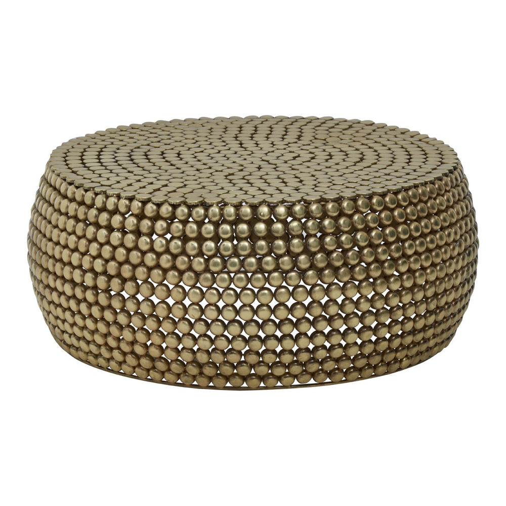 Templar Beaded Iron Coffee Table - The Furniture Mega Store 