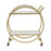 White Marble & Gold Round 2 Tier Drinks Trolley - The Furniture Mega Store 