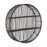 Large Black Rattan Circular Wall Shelf - 60cm - The Furniture Mega Store 