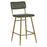 Buffalo Green Leather Angular Bar Stool - The Furniture Mega Store 