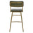 Buffalo Green Leather Angular Bar Stool - The Furniture Mega Store 