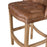 Bishop Brown Vintage Leather Buttoned Bar Stool - The Furniture Mega Store 