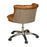 Parker Swivel Office Chair Choice Of Vintage Leather & Harris Tweed - The Furniture Mega Store 